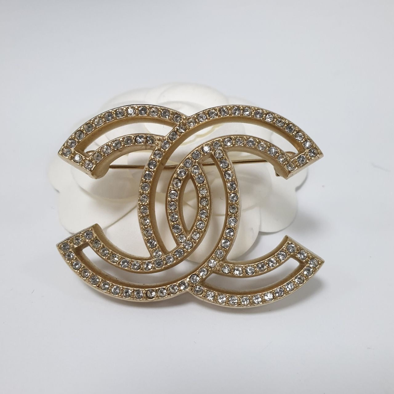 Chanel CC Crystal Brooch Pre-owned