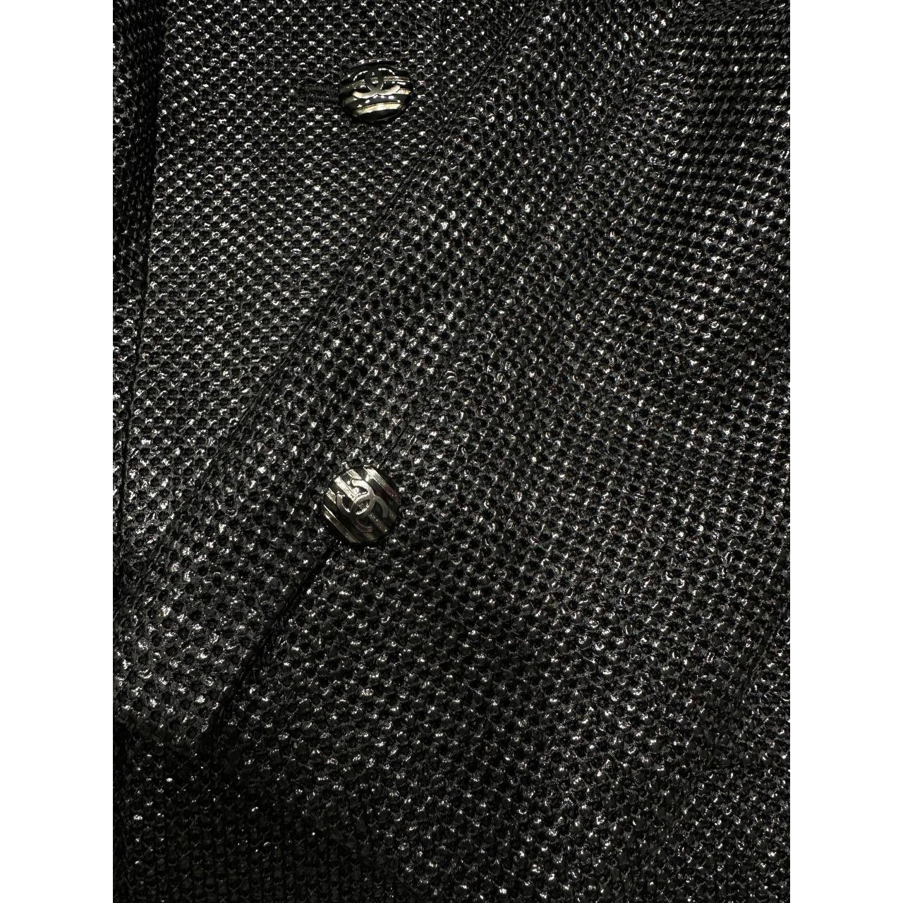 Chanel Resort 2014 Iridescent Tweed Blazer Size 48 Pre-owned