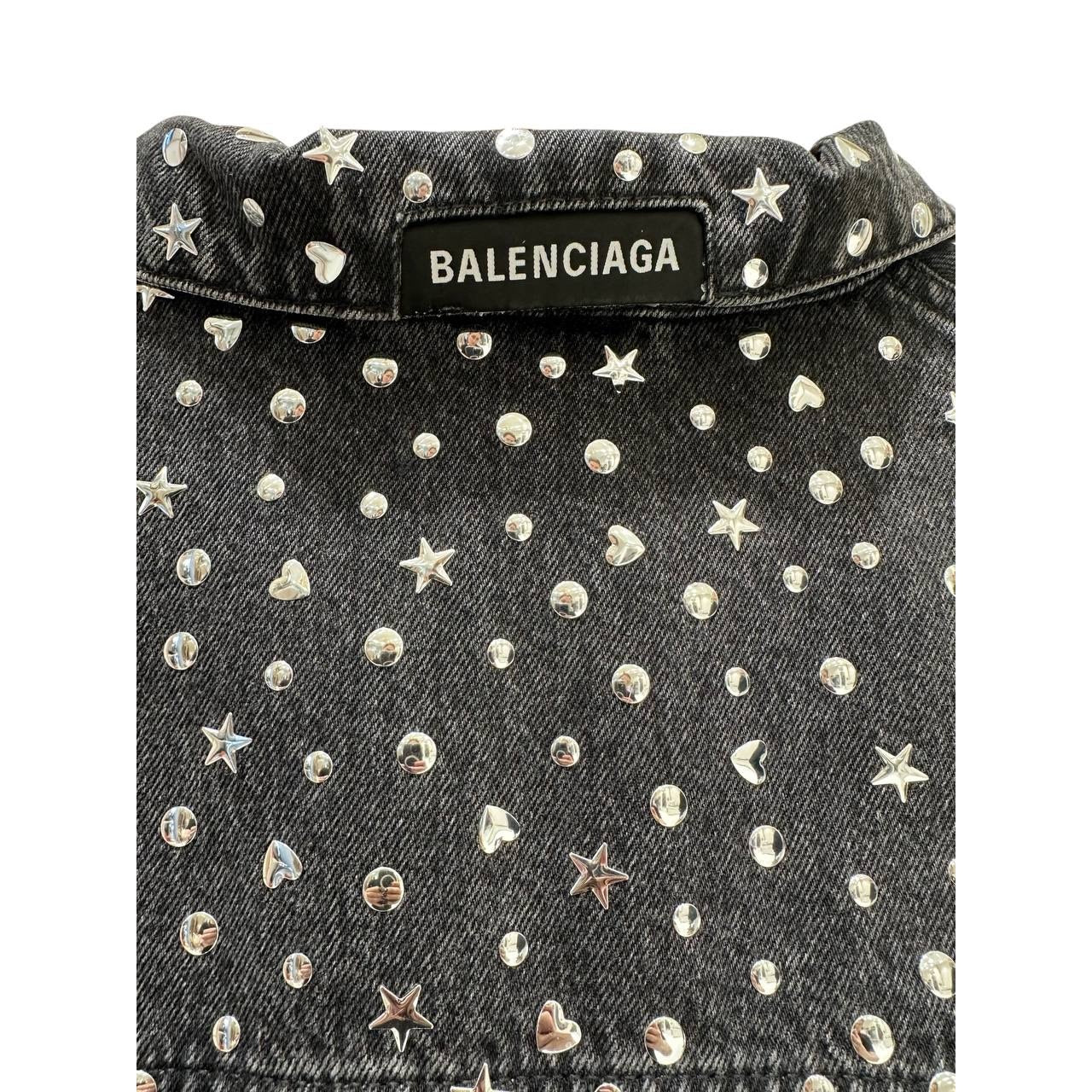 Balenciaga Grey Denim Jacket - Women's Size 34 Pre-owned