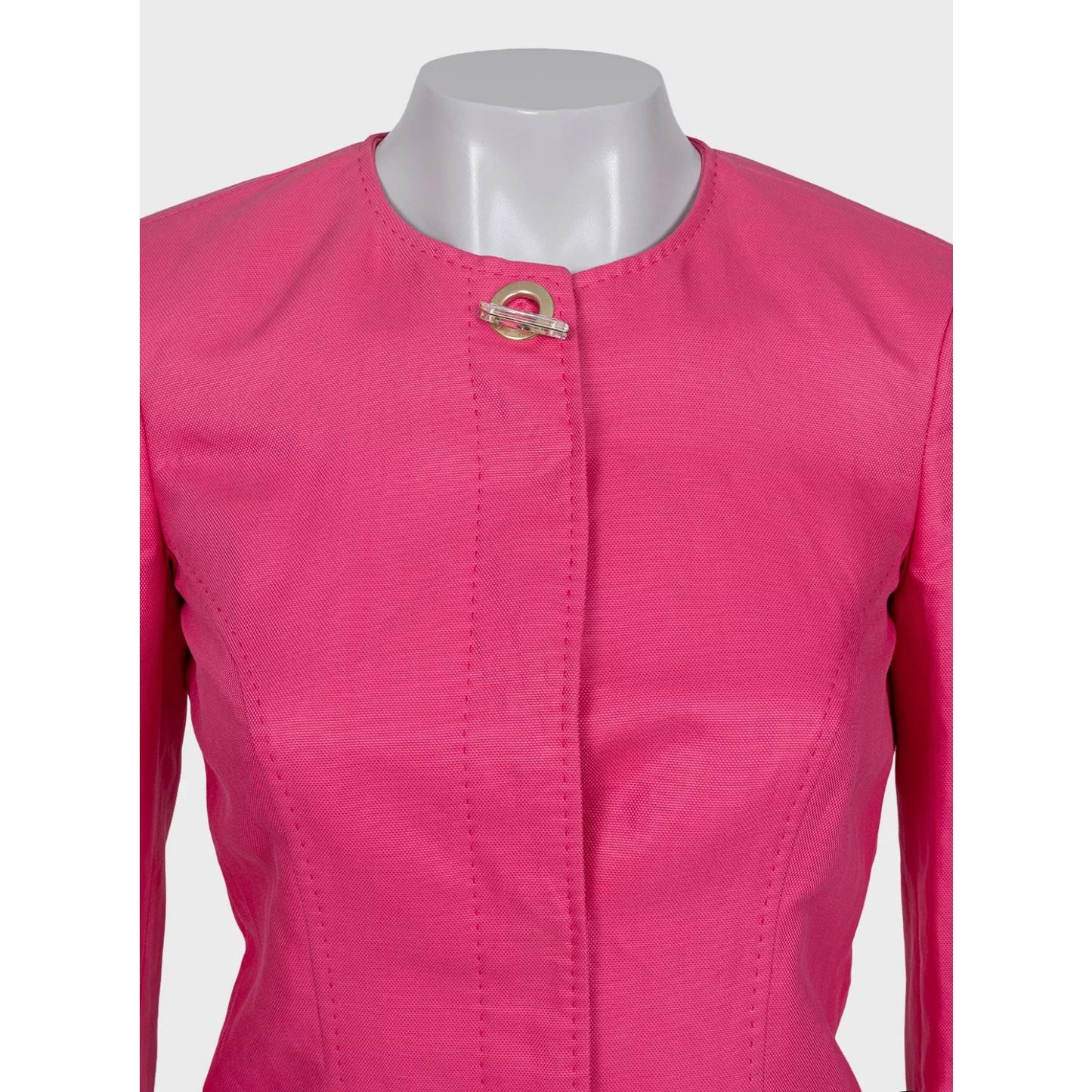 Versace Pink Cotton Skirt Suit - Size S Pre-owned