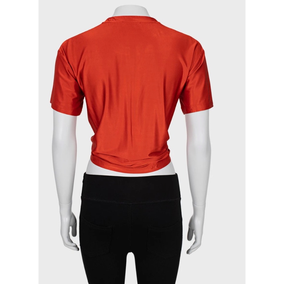 Paco Rabanne Orange Viscose Top - Size XS Pre-owned