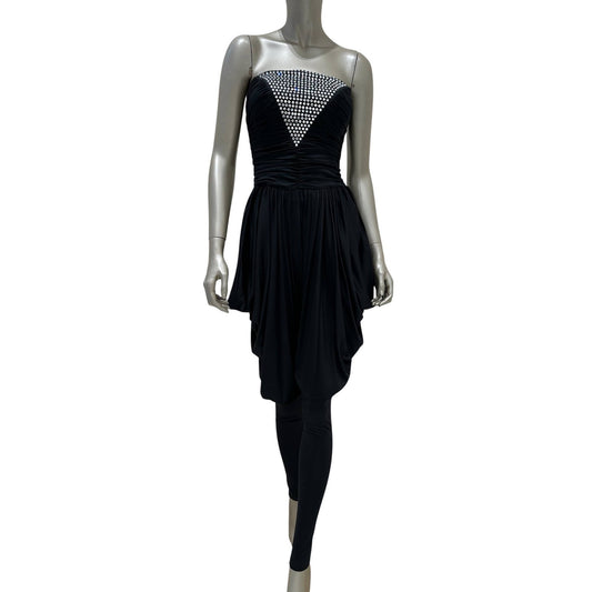 Balmain Embellished Corset Evening Jumpsuit FR 40 Pre-owned