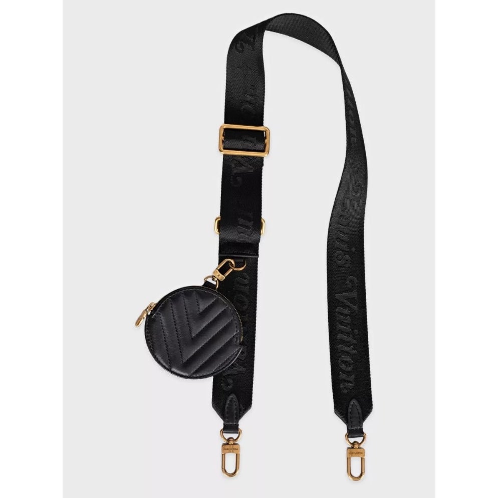 Louis Vuitton New Wave Multi Pochette Black Leather Crossbody Bag Pre-owned
