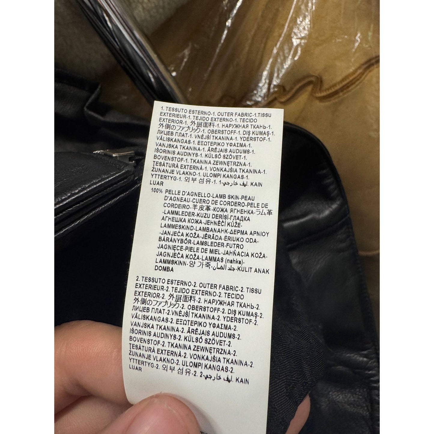 Versus Versace Black Leather Jacket - Size 38/XS Pre-owned