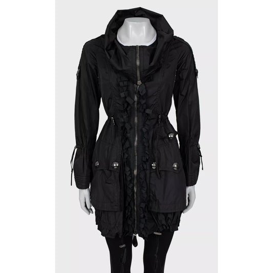 Elegant Burberry Black Trench Coat - Size XS (IT38) Pre-owned