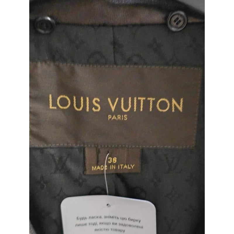 Louis Vuitton Brown Lambskin Jacket Vest Size 38/M Pre-owned