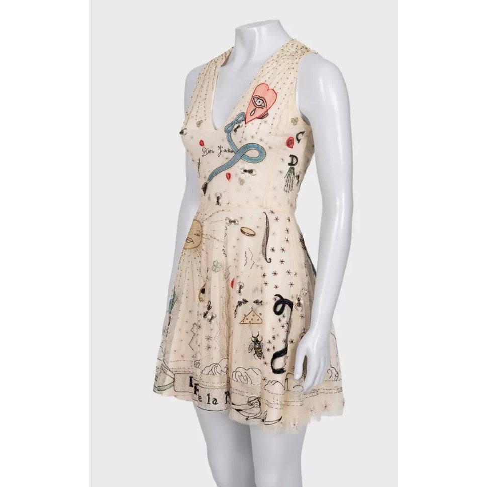 Christian Dior SS17 'La Roue de la Fortune' Dress sz.S pre-owned