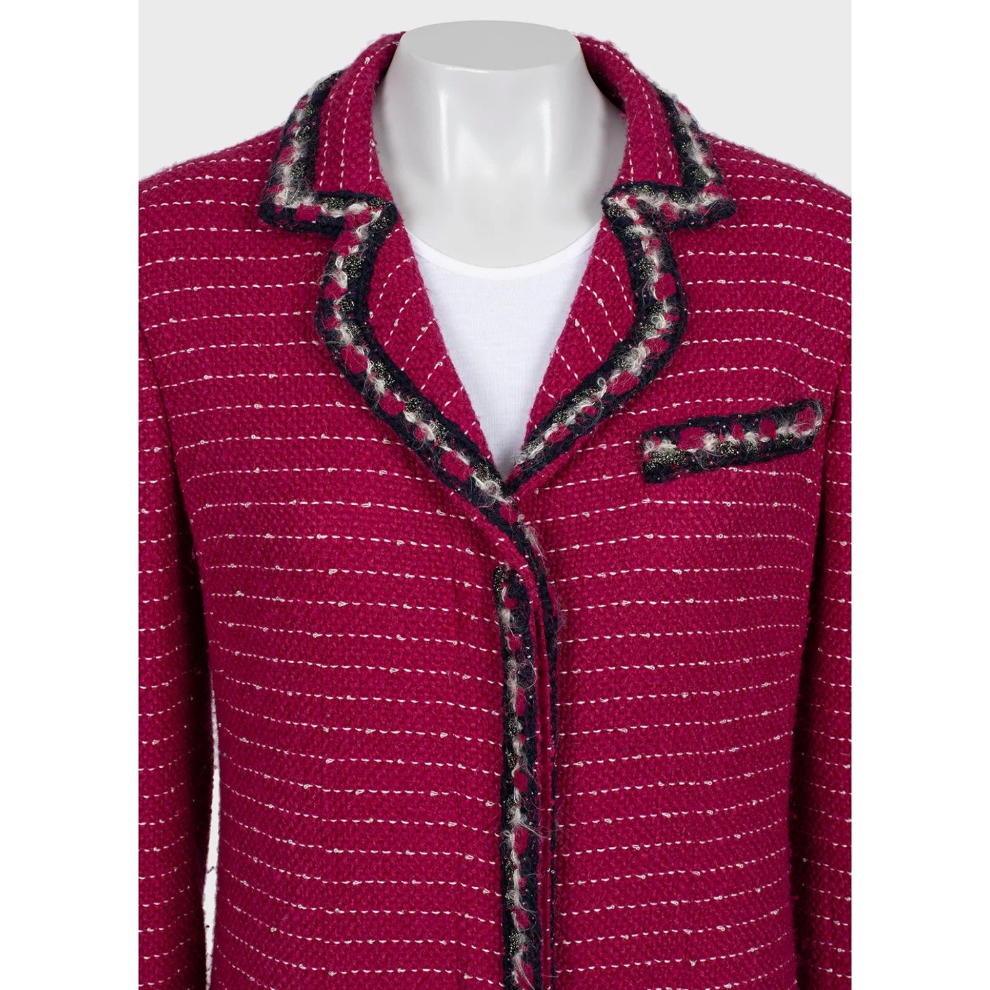 Chanel 2012 Tweed Coat Size FR44 Pre-owned