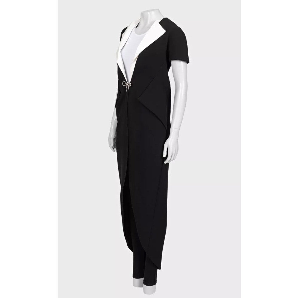 Balenciaga Black & White Cardigan with Pockets - Size 36/S pre-owned