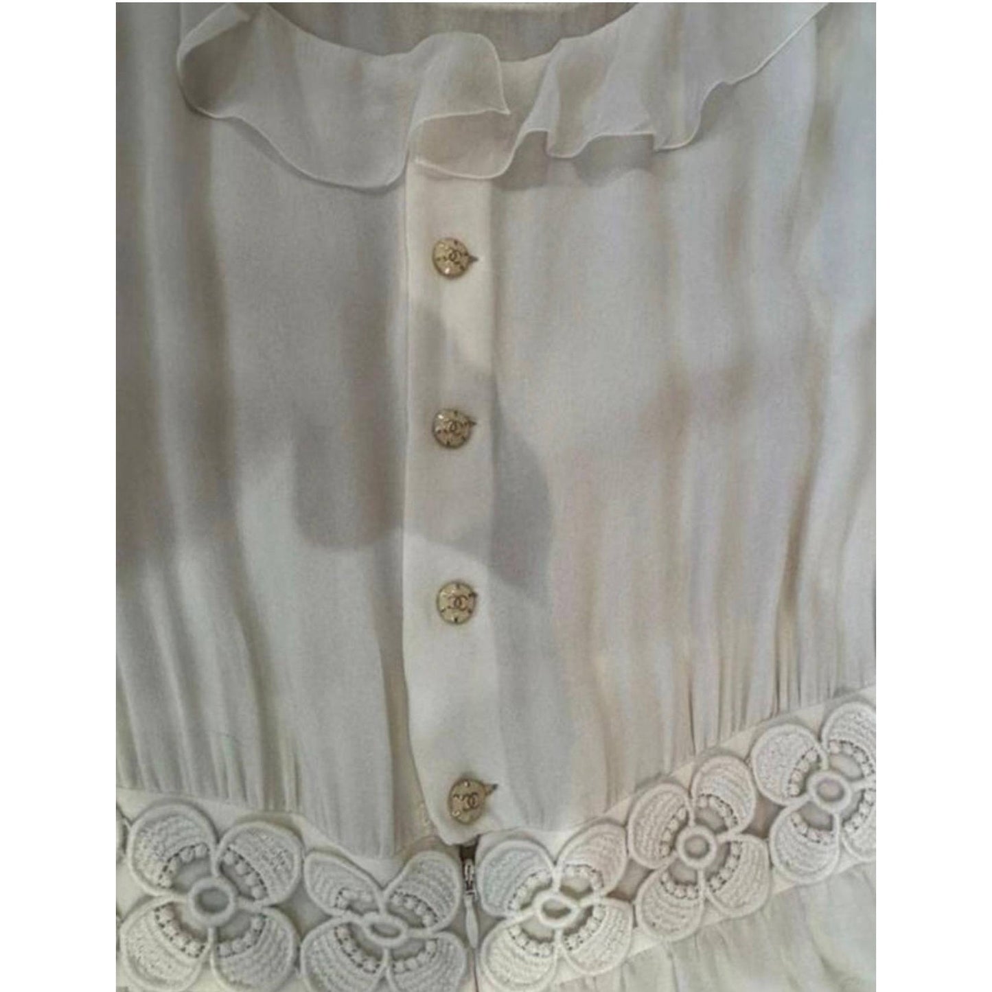 Chanel Resort 2011 Boho Chic Silk Maxi Dress Size 36