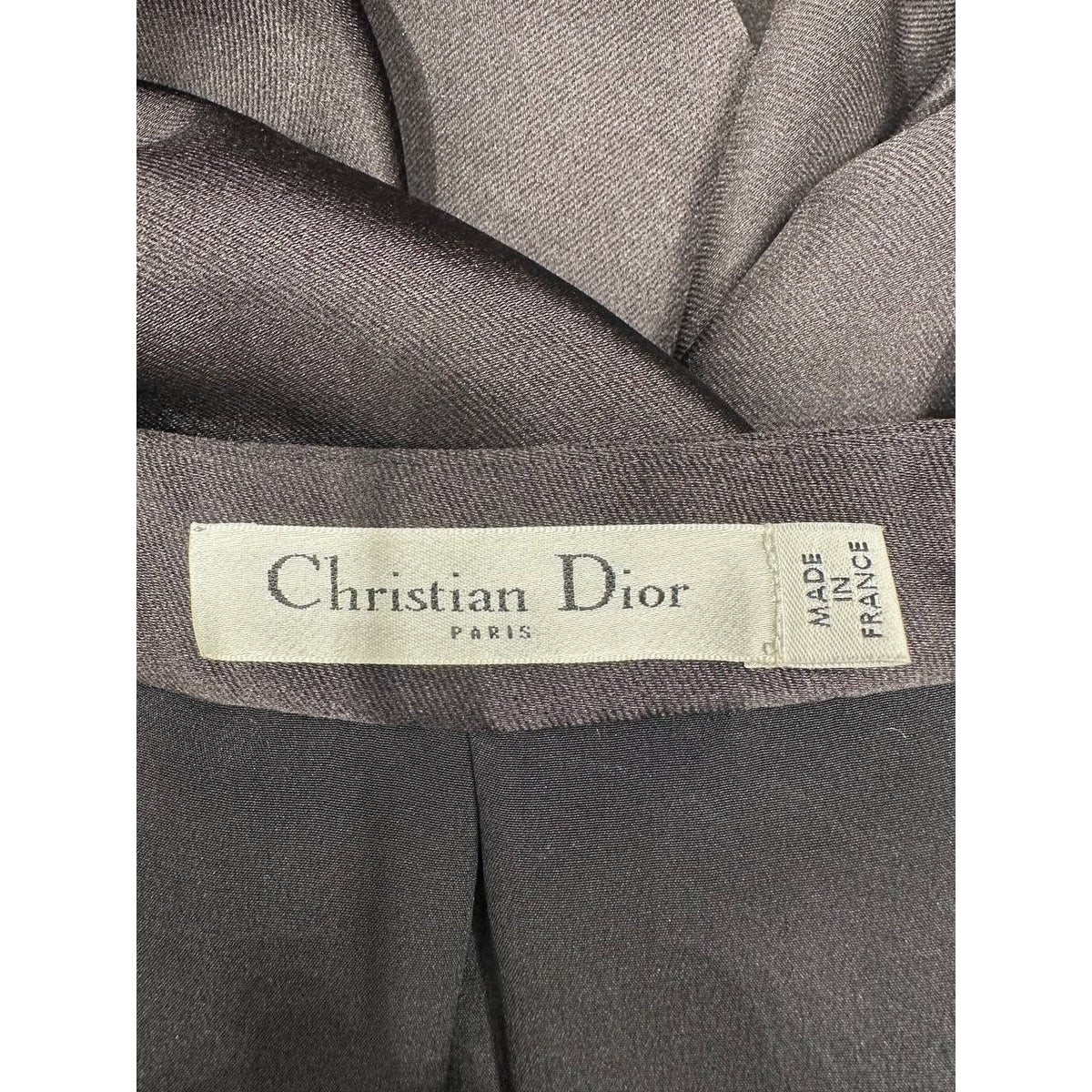 Christian Dior Fuchsia Silk Top & Black Skirt Set Sz.38 Pre-owned