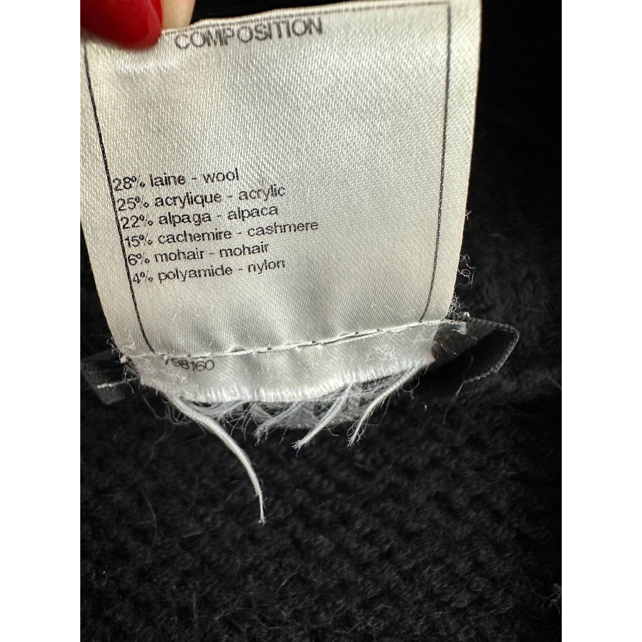 Chanel Wool-Blend Knit Vest, Size FR36 (XS-S) Pre-owned