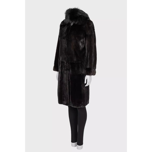 Amato Luxurious Brown Coat - Size S/IT 40 pre-owned