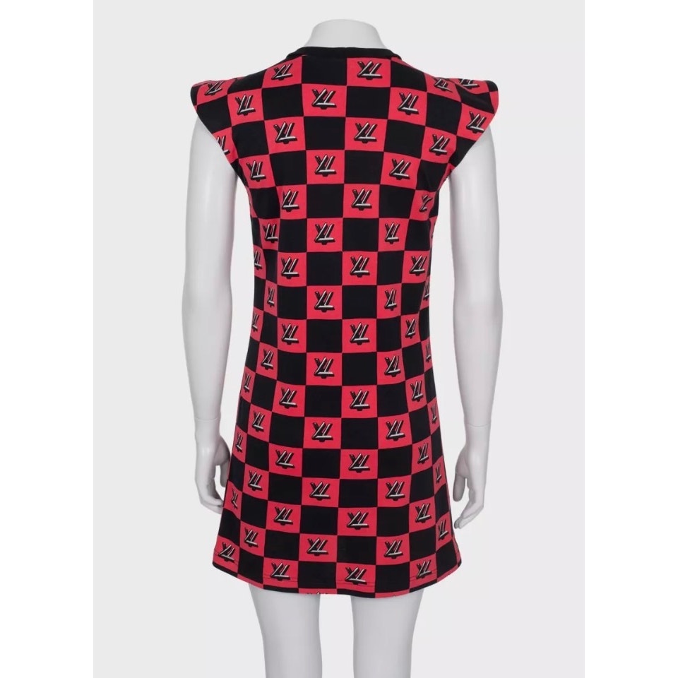 Louis Vuitton Monogram Check Cotton Dress - Size XS Pre-owned