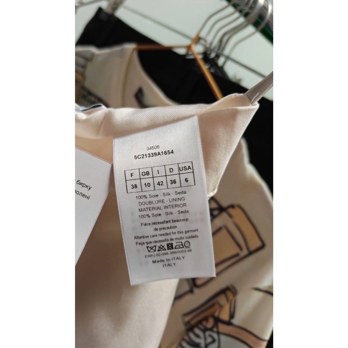 Christian Dior White Floral Silk Skirt - Size 38 Pre-owned