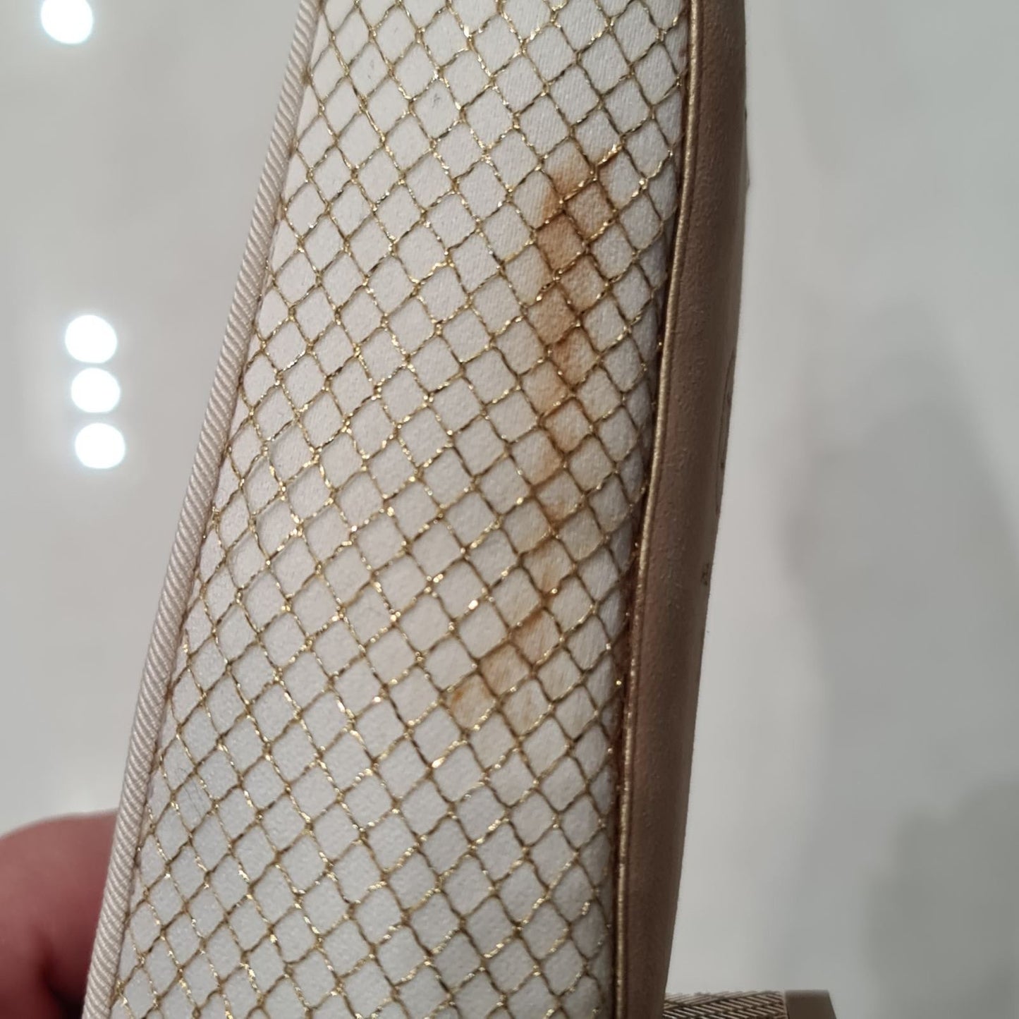 Chanel Metallic Gold Ballet Flats - Size 38 pre-owned
