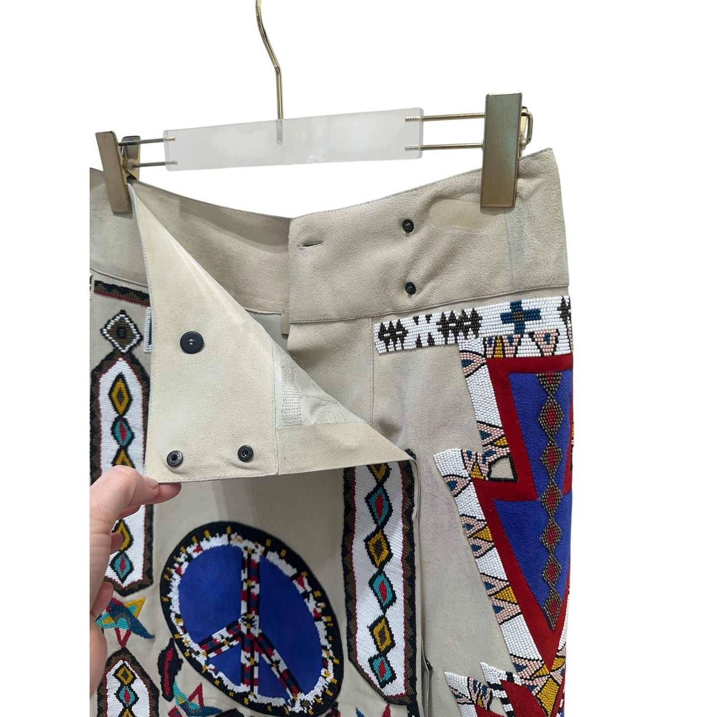 Valentino SS16 Runway Suede Wrap Skirt - IT 40 Pre-owned