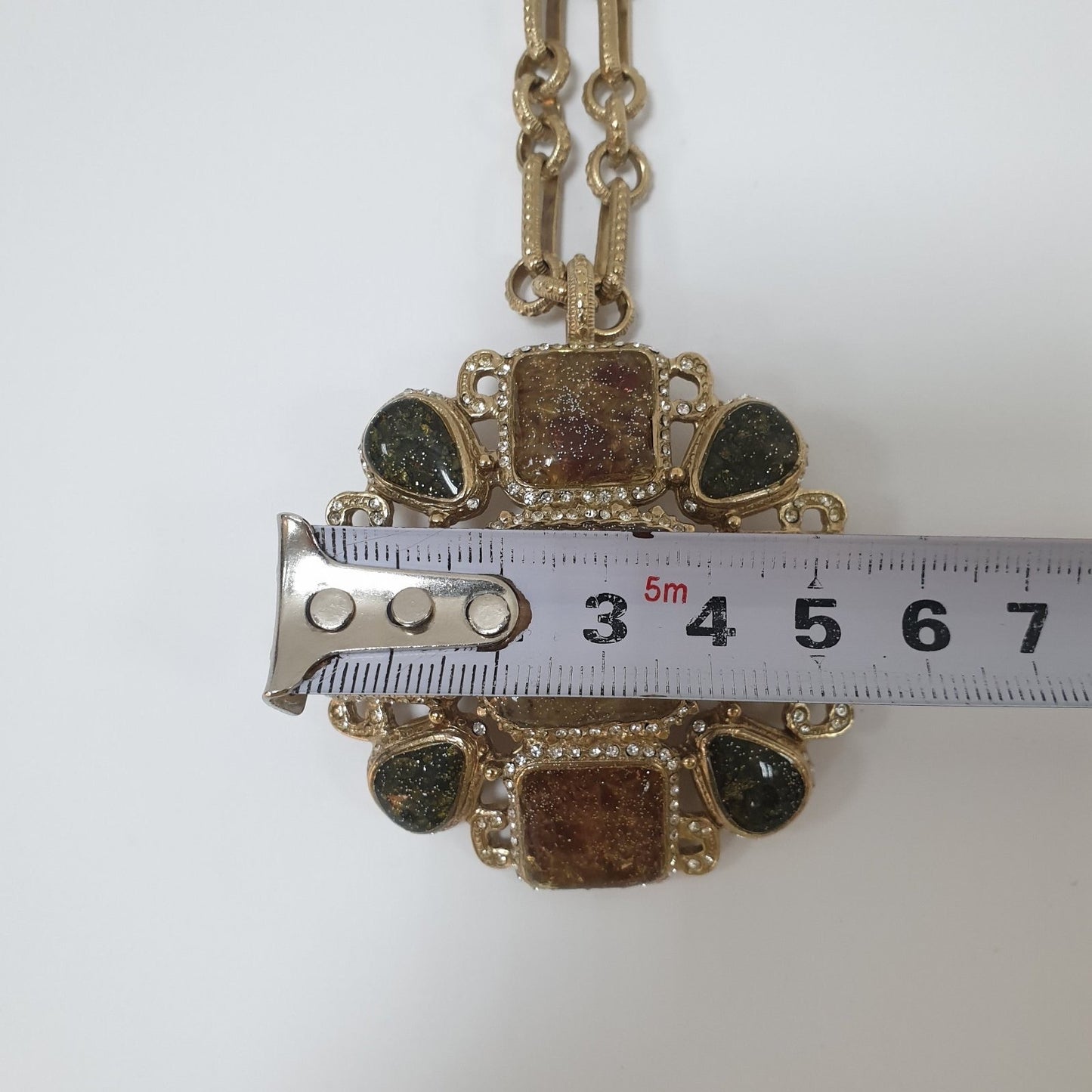 Chanel Gripoix & Strass CC Pendant Necklace Pre-Owned