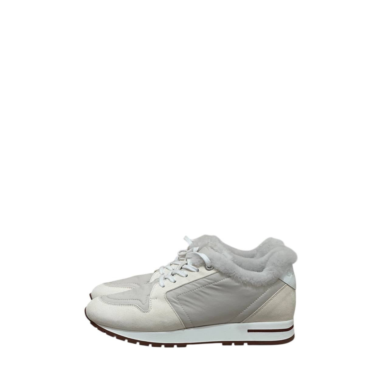 NWOB Loro Piana Luxe Faux Fur Trainers  Size 38 Pre-owned