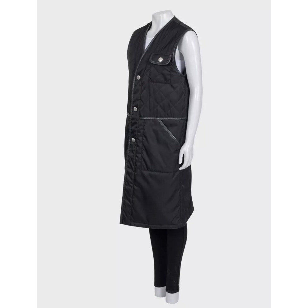 Prada Black Maxi Vest - IT48/XXL Pre-owned