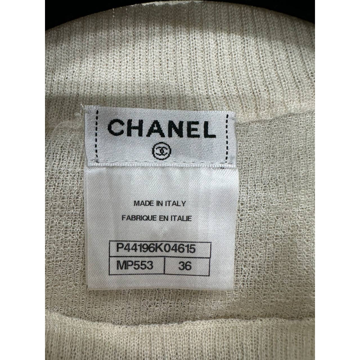 CHANEL Cashmere Silk Lurex Knit Dress Tunic FR 36 Pre-owned