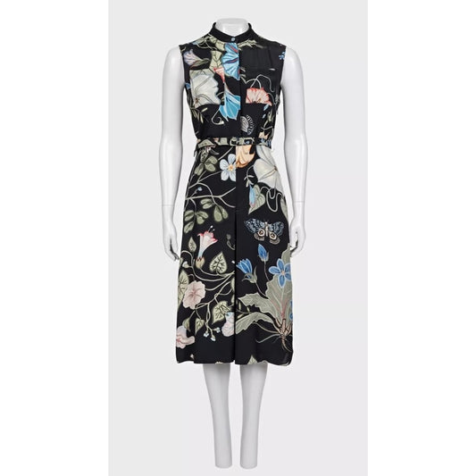 Gucci Black Printed Midi Dress - Elegant IT 40 S Pre-owned