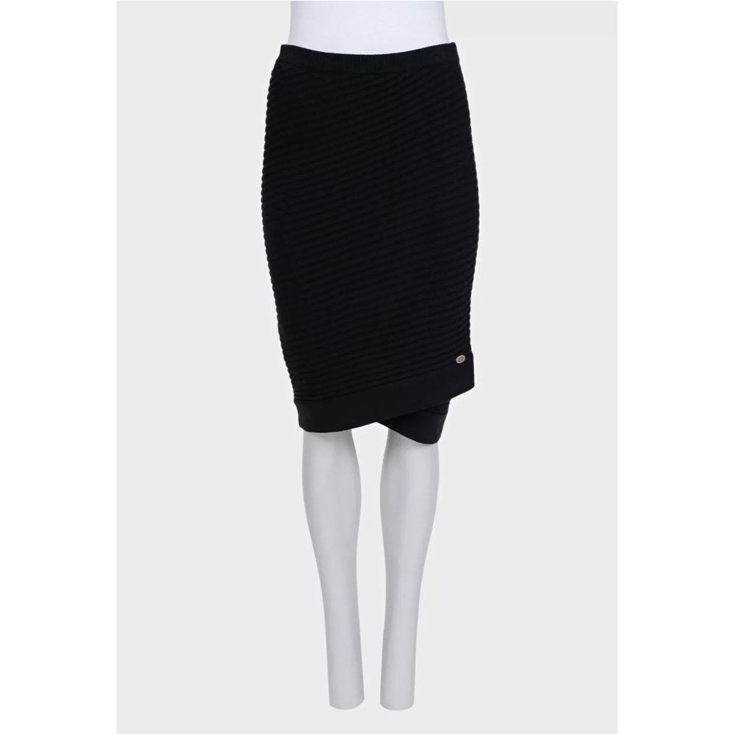 Chanel Black Cashmere Pencil Skirt  Sz.40 Pre-owned