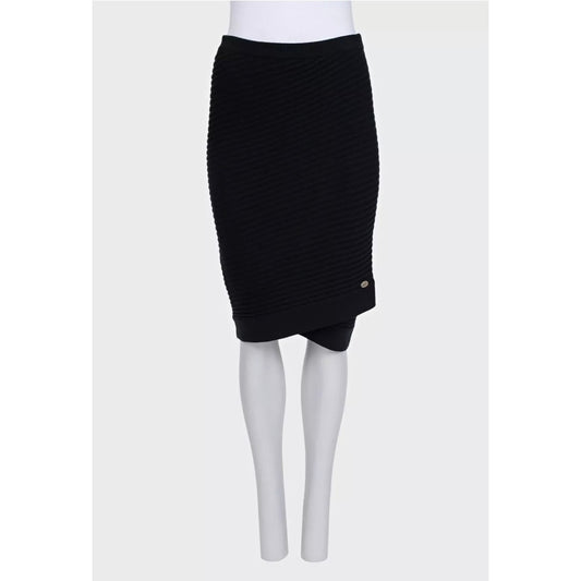 Chanel Black Cashmere Pencil Skirt  Sz.40 Pre-owned