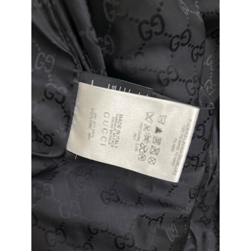 Gucci Black Fitted Jacket Sz.40 Pre-owned