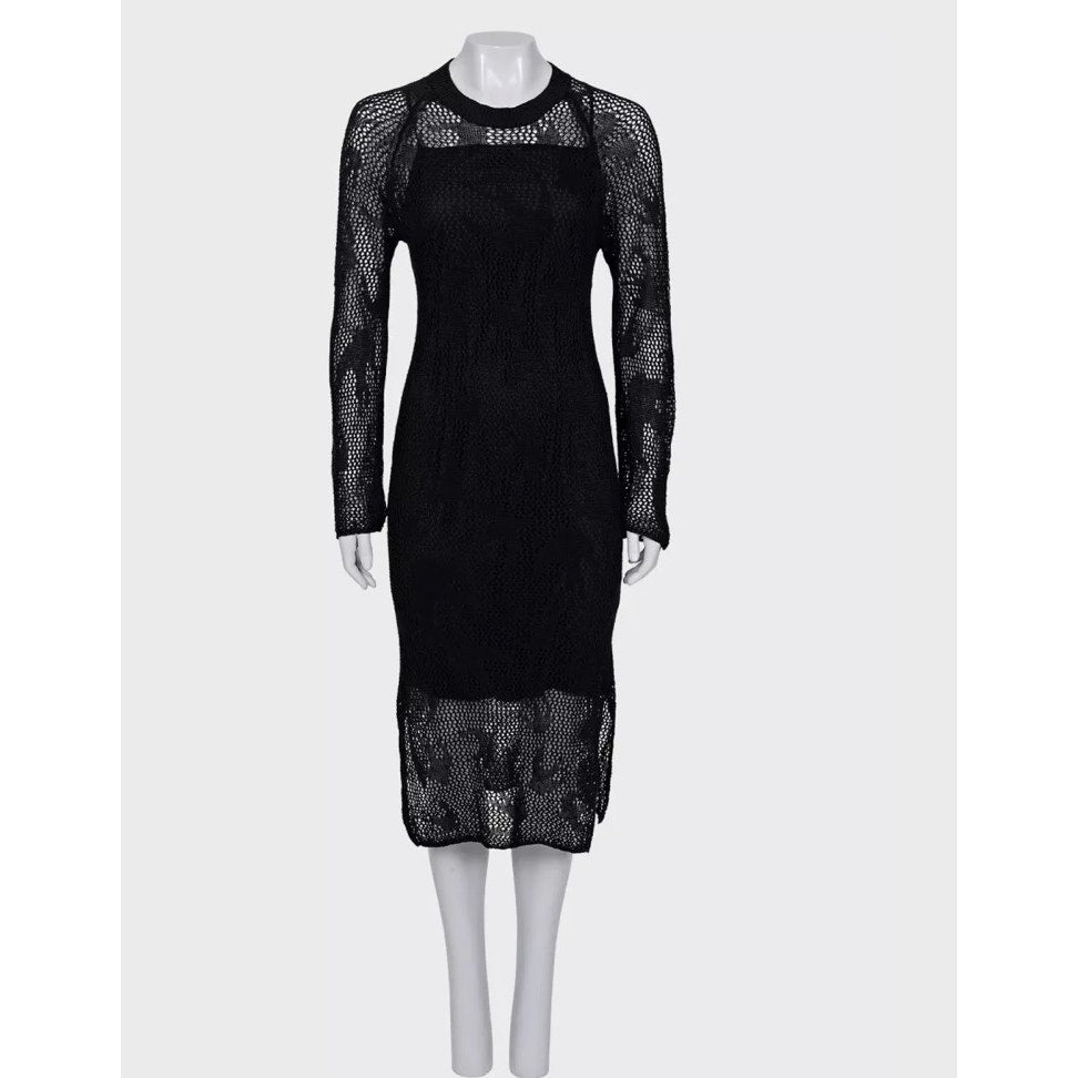 Alexander McQueen McQ Knitted Linen Dress - Size S Pre-owned