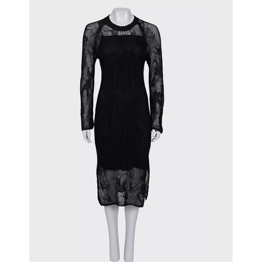 Alexander McQueen McQ Knitted Linen Dress - Size S Pre-owned