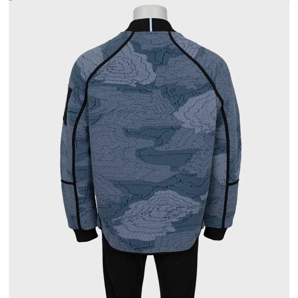 Alexander McQueen McQ Blue Oversized Bomber Jacket  L pre-owned