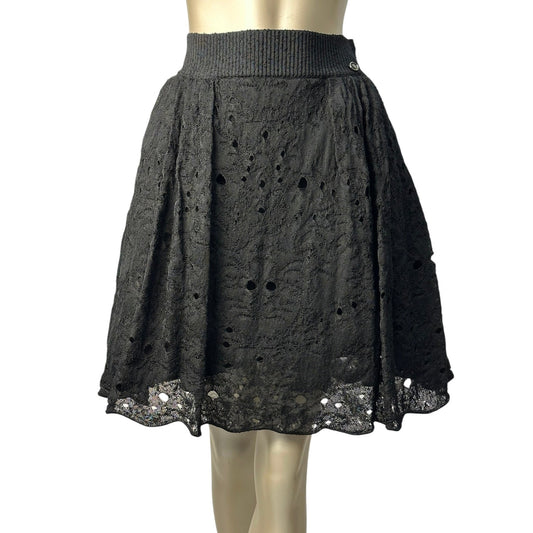Chanel – ajour midi skirt in viscose Sz.46