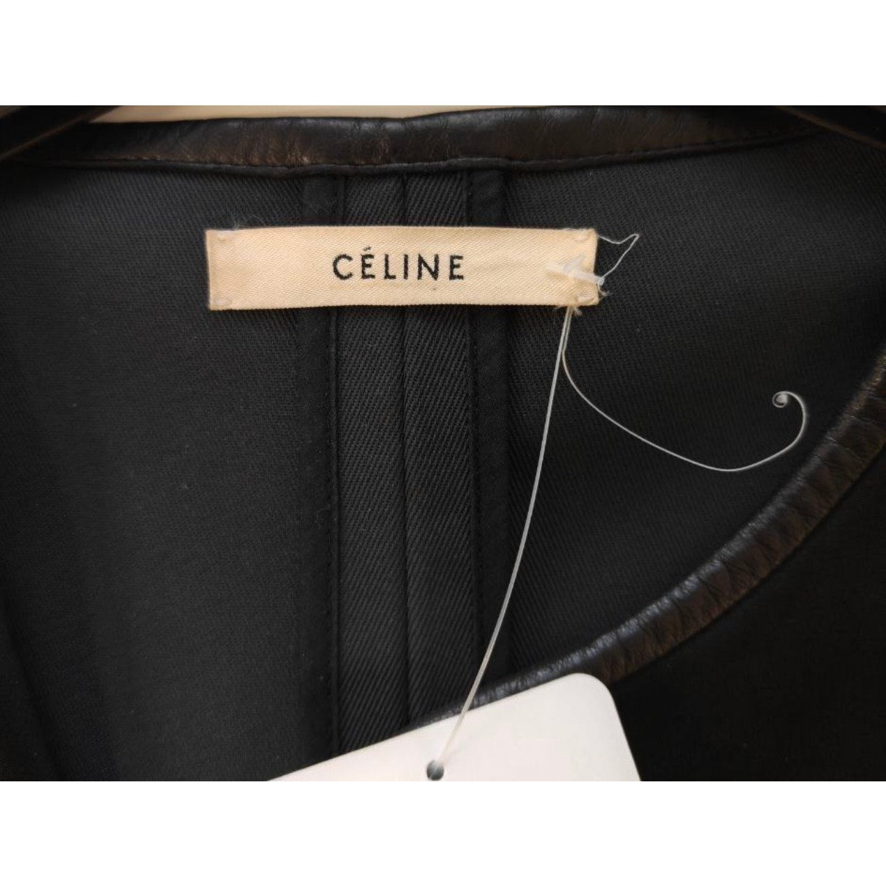 Celine Straight-Cut Leather Parts Coat - Size 42 IT Pre-owned