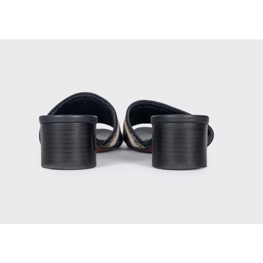 Christian Dior Dway Mules - Black Textile Size 38.5 Pre-owned