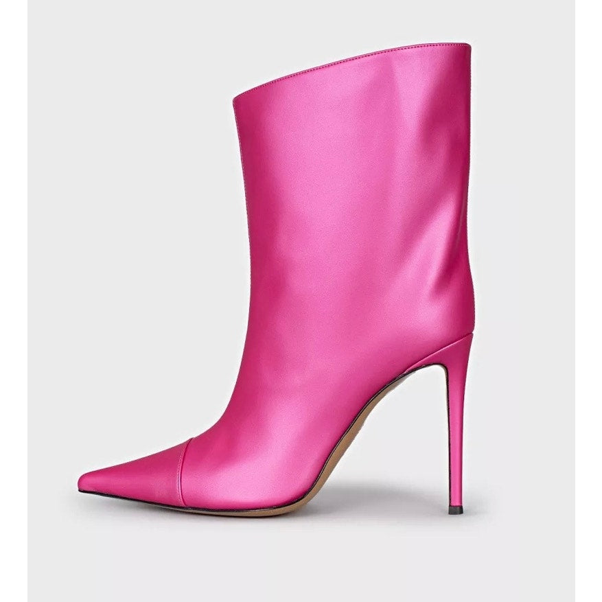 NWB Alexandre Vauthier Raquel 105 Pink Ankle Boots - EU 40 Pre-owned