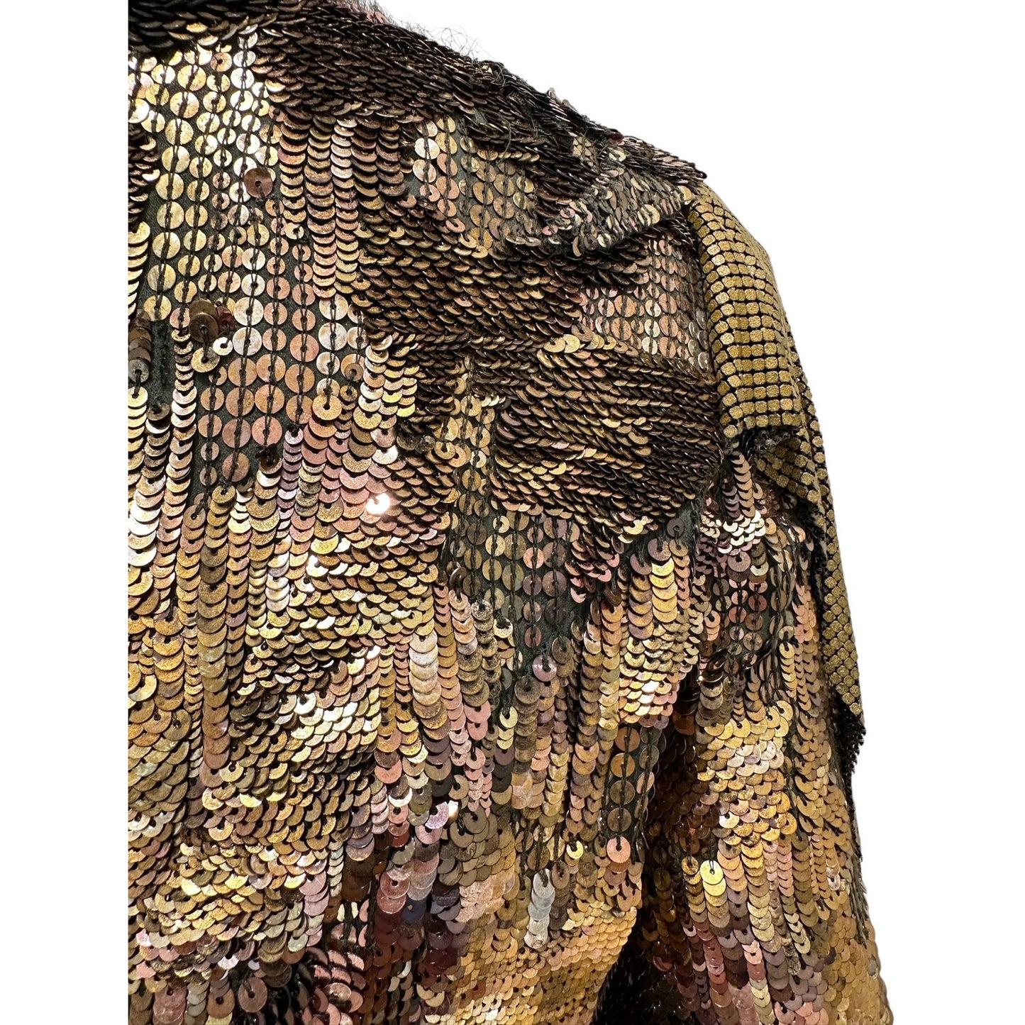 Balmain Gold Sequin Dress - SS10 Collection Size 38 Pre-owned