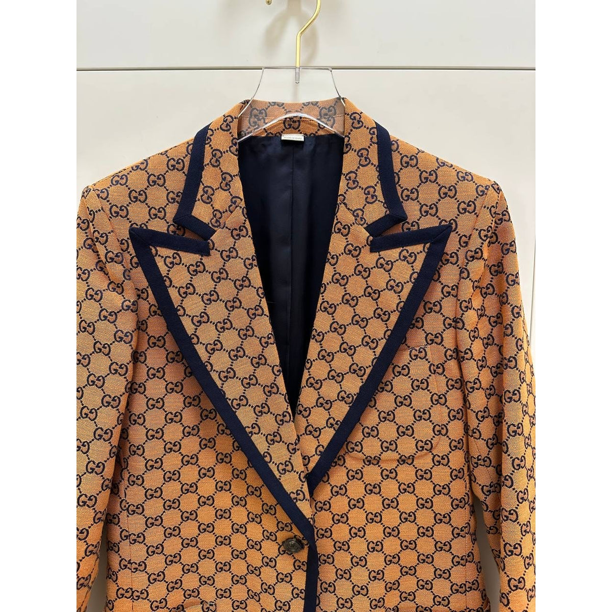 Gucci GG Monogram Canvas Blazer Sz.42 Pre-owned