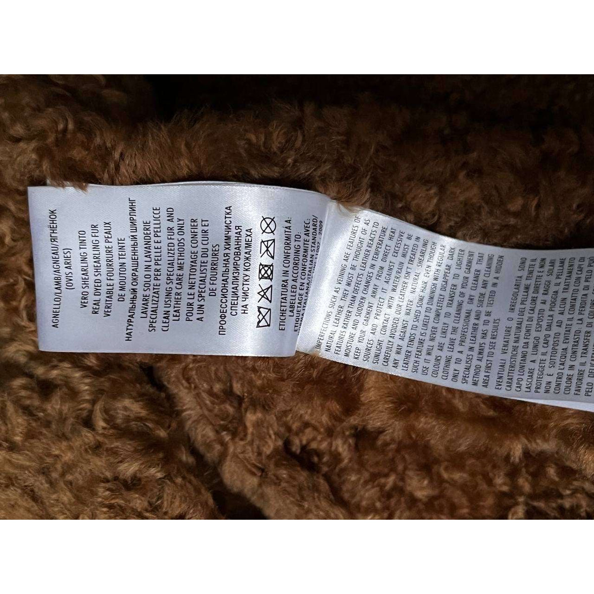 NWOT Gucci Brown Suede Shearling Lined Coat IT 42 Pre-owned