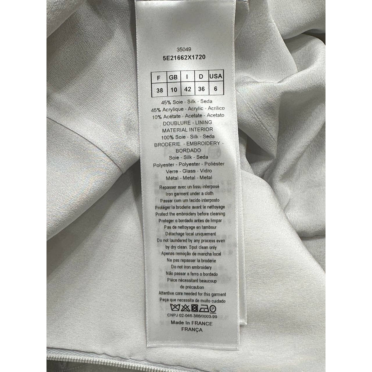 Christian Dior Quilted Midi Dress  Sz.38 Pre-owned