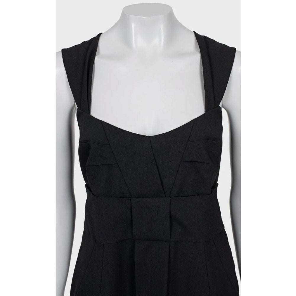 Elegant Gucci Black Wool Sheath Dress - Size L (IT44) Pre-owned