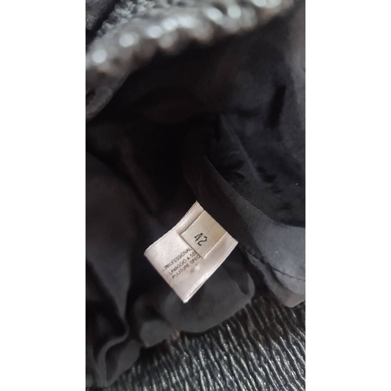 Bottega Veneta Black Leather Jacket Sz.42 Pre-owned