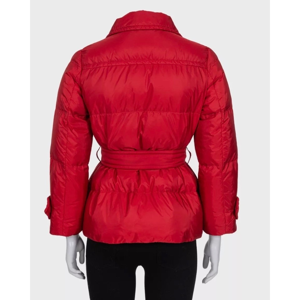 Prada Red Fitted Down Jacket Winter Coat Sz 38/XS Pre-owned