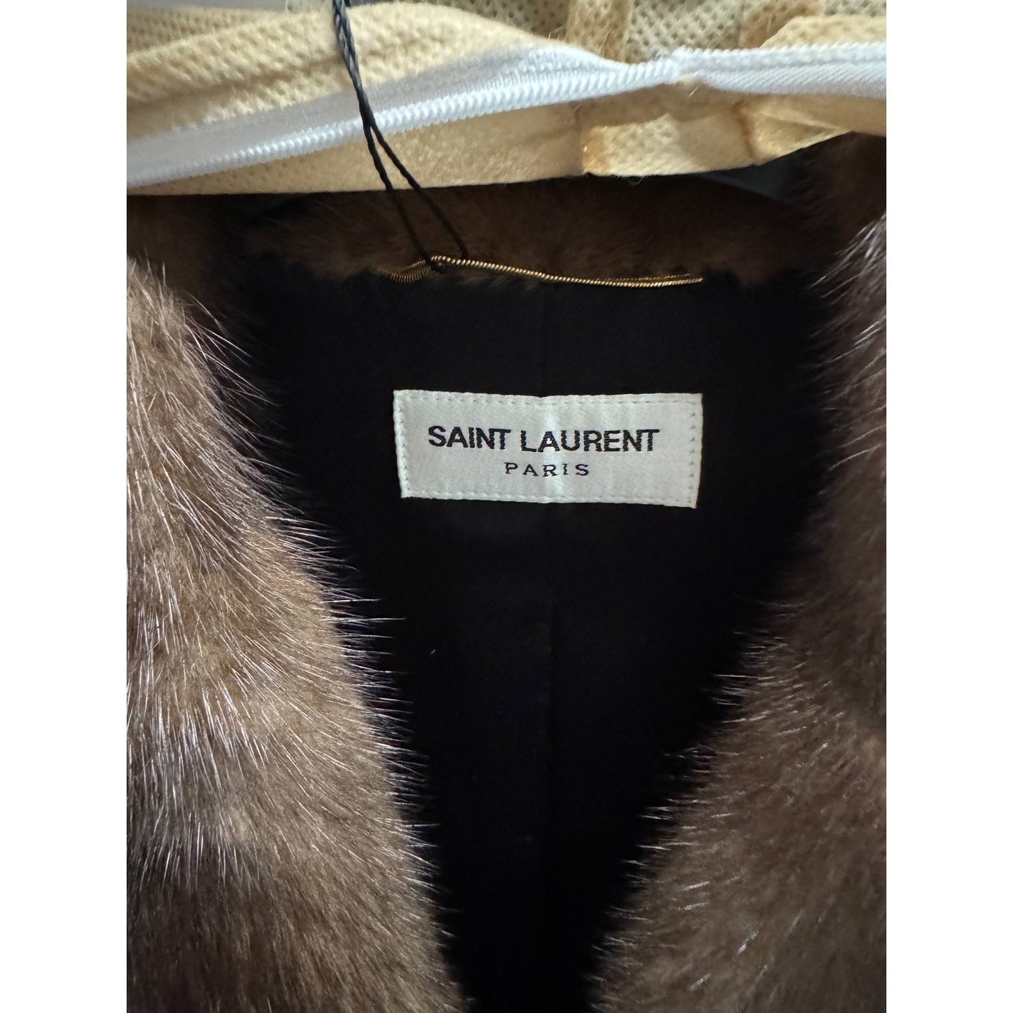 Saint Laurent Black Lamb Leather  Jacket Sz.38 Pre-owned