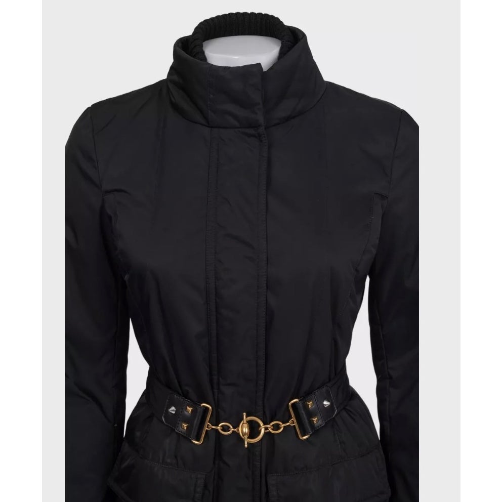 Gucci Black Fitted Jacket Sz.40 Pre-owned