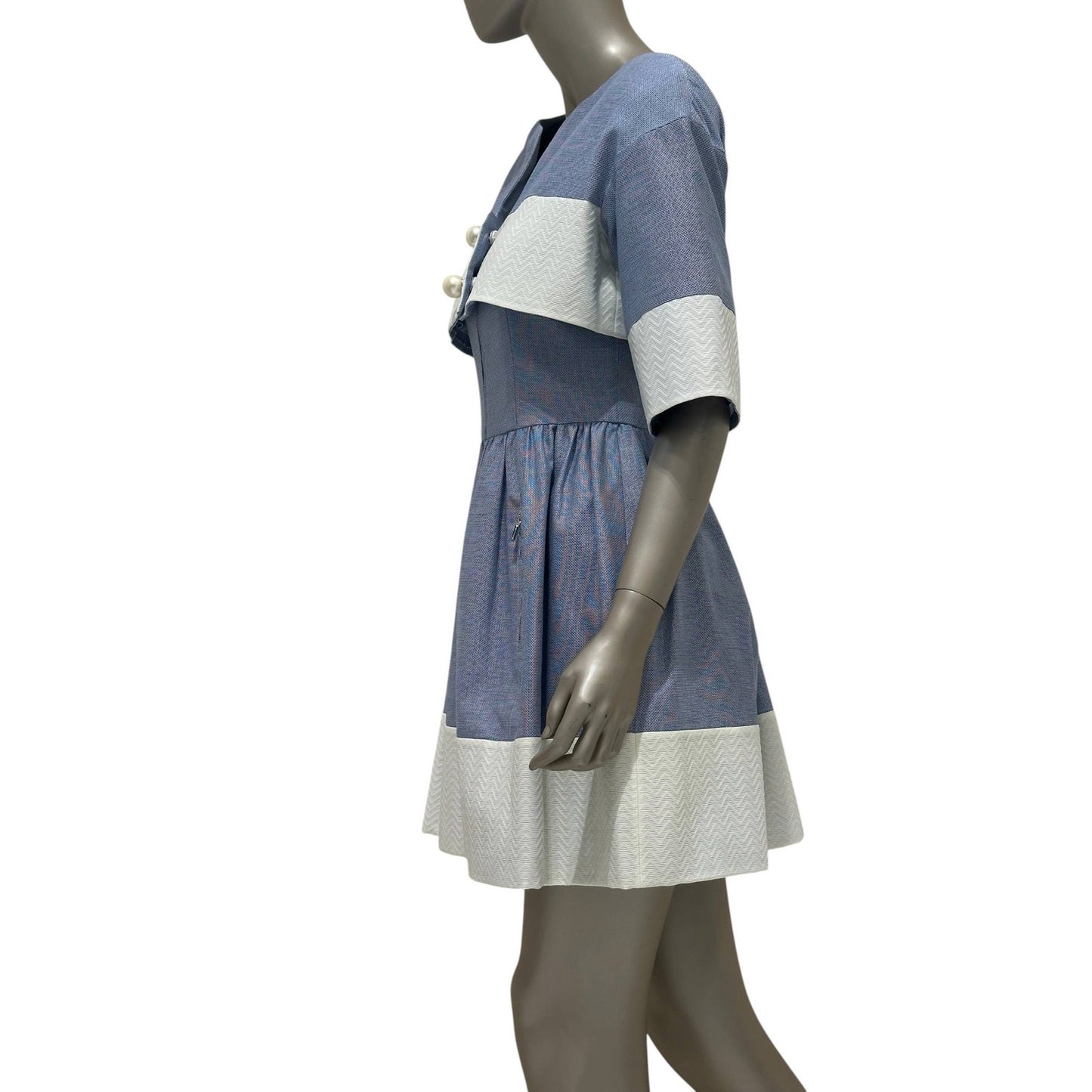 Chanel Blue Dress with Cape – Spring 2013 Collection – Sz. 36 Pre-owned