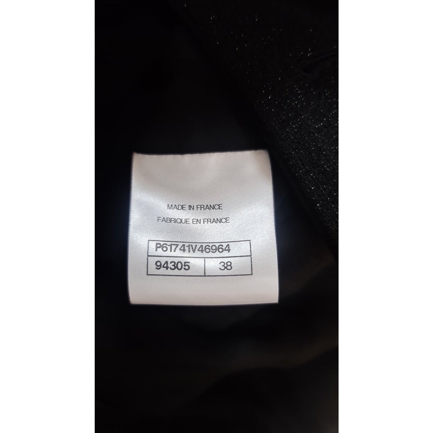 NWOT CHANEL Black Wool 2019 Double Breasted Tweed Jacket Sz.38 Pre-owned