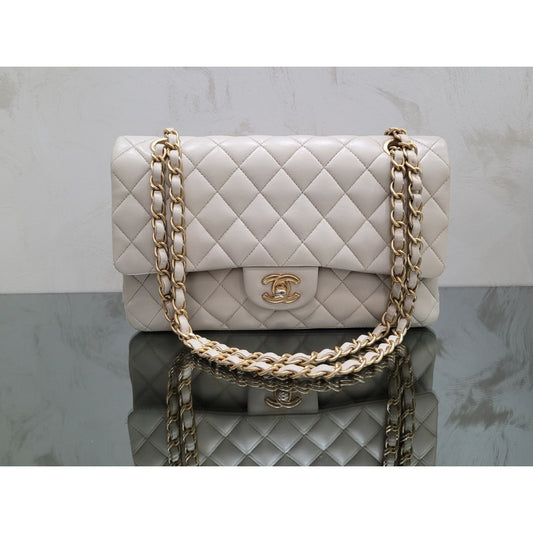 Chanel Medium Ivory Double Flap Bag Pre-owned