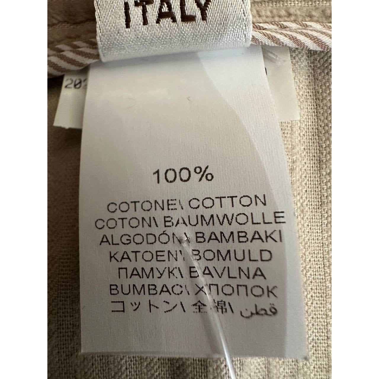 Brunello Cucinelli Beige Velvet Pants - Size 38 Pre-owned