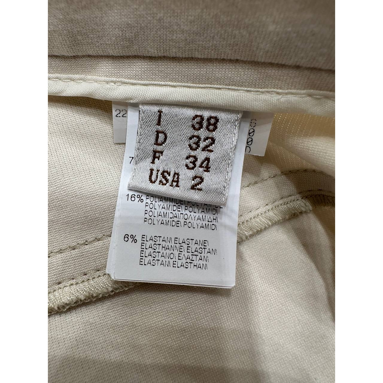 Brunello Cucinelli Ecru Cotton Pants Size 38